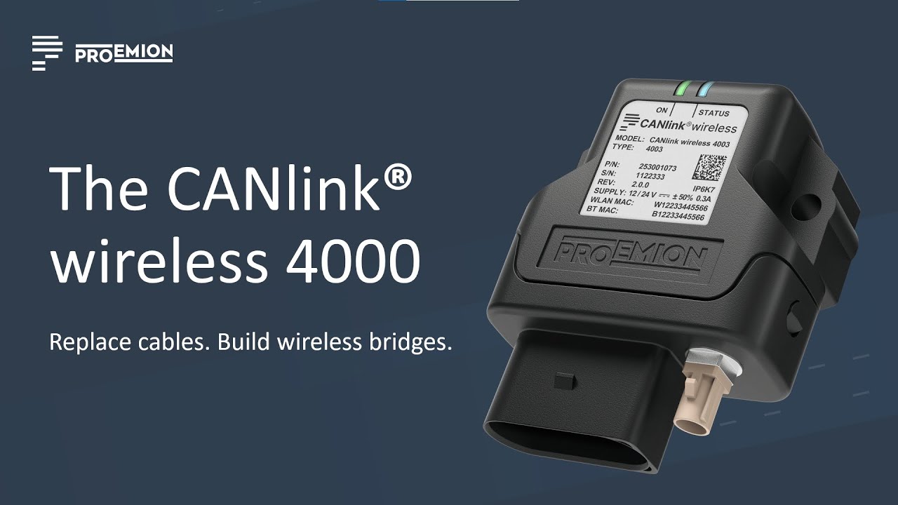 Proemion - CANlink wireless 4000 series