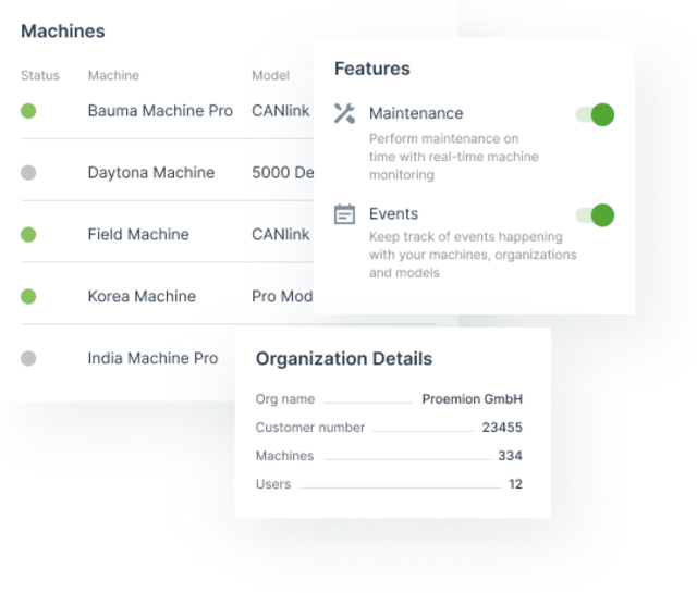 Proemion DataPortal Admin Feature