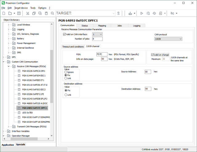 Configuration for condition-based logging